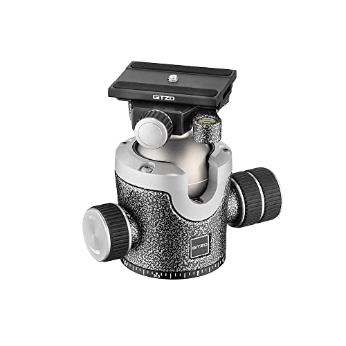 Gitzo Zentrischer Stativ-Kugelkopf der Serie 4, für DSLR- und SLR-Kamerastative, Kugelkopf mit Schraubverriegelung, kompatibel mit Systematic Stativen, 30 kg Traglast