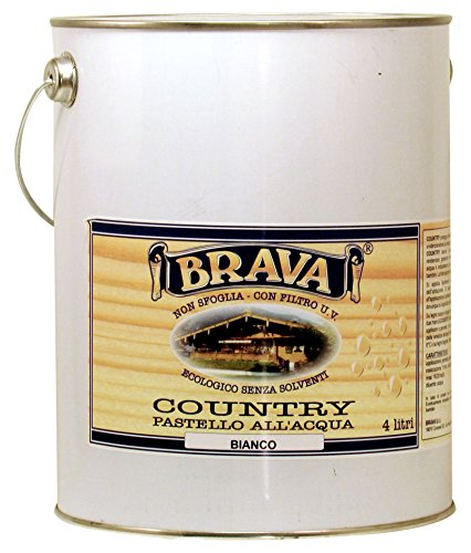 BRAVA coub40 Country Pastell-Holz wasserfest, Weiß, 4000 ml