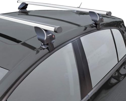 Twinny Dachträgersatz Load Aluminium A50 kompatibel mit Volvo S60/V60/V40 2010- (für Fahrzeuge ohne Dachreling)