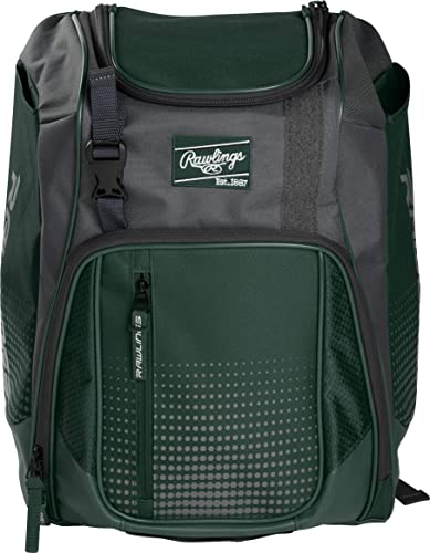 Rawlings Baseball-Rucksack für Jungen, dunkelgrün (Grün) - FRANBP-DG