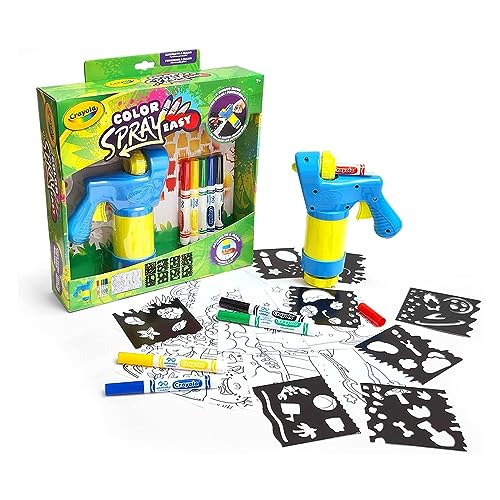 Crayola - Color Spray Easy, Manueller Airbrush, Kreative Beschäftigung und Geschenk für Kinder, ab 7 Jahren, 25-7494