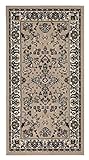 andiamo klassischer Orient Teppich Webteppich mit orientalischen Mustern und Ornamenten Beige 80 x 150 cm