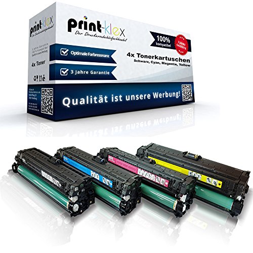Print-Klex 4x Kompatible Tonerkartuschen für HP Color LaserJet Enterprise MFP M577 c M552 dn Enterprise M553 Enterprise M553 dn Enterprise M553 dnm Enterprise M553 n Enterprise M553 x - Sparset