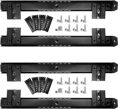 Verstellbare Schubladenführungen, 2 Paar 350 mm Kugellager-Laufschienen for Schublade und Tastaturablage unter dem Schreibtisch, vielseitige Tastaturablageführungen, for Küche/Büro/DIY-Schieberegale (