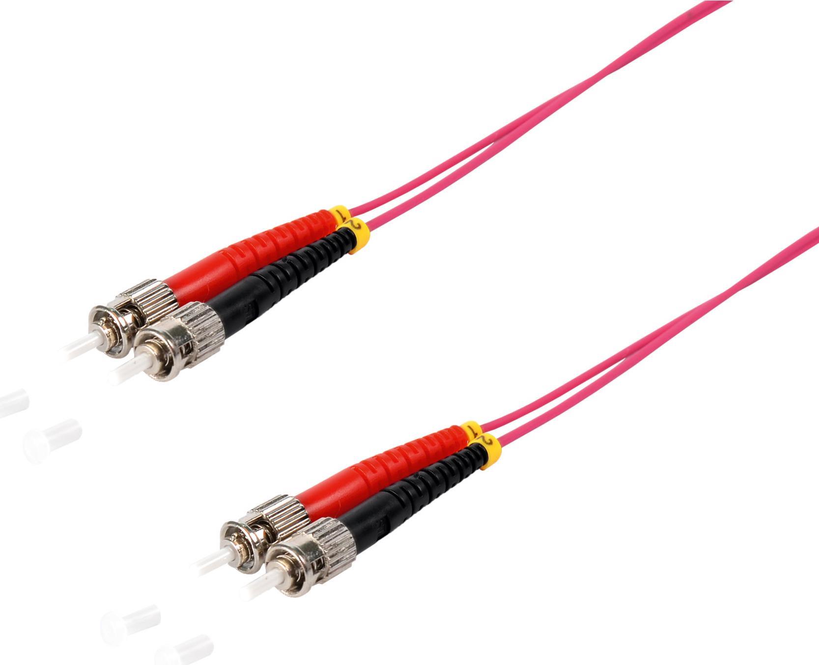 S-Conn Duplex Patchkabel ST/ST 50/125µ, OM4 15,00m