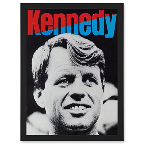 Ad Political Kennedy Bobby Tribute Civil Rights Sirhan Artwork Framed A3 Wall Art Print Politisch Bürgerlich Rechte Mauer
