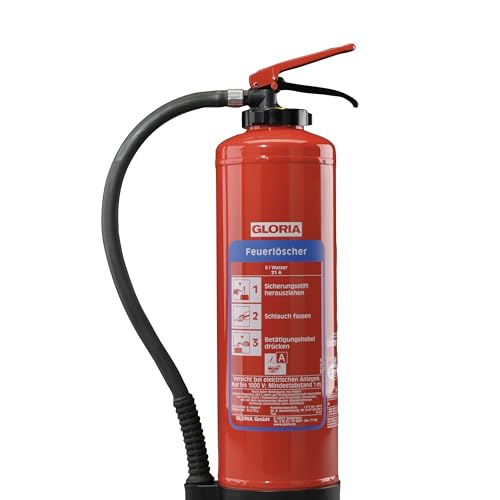 Gloria W9EASY 8016110000 Wasserfeuerlöscher 9l Brandklasse: A 1St.