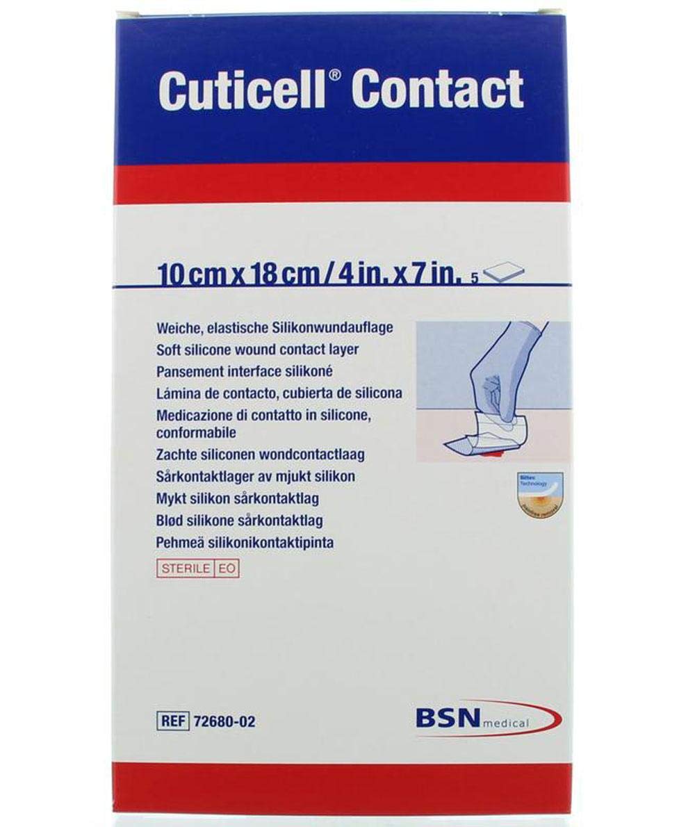 CUTICELL Contact 10x18 cm Verband 5 St