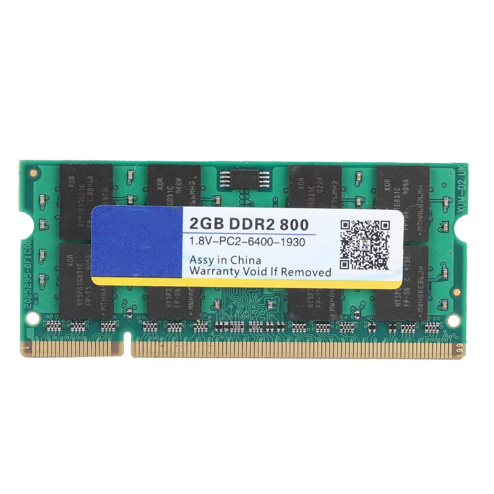 Bewinner Laptop DDR2 RAM, DDR2 800Mhz 2G 200pin für Laptop High Running Speed Memory RAM, kompatibel mit Intel/AMD Motherboard, voll kompatibel mit DDR2 PC2-6400 Laptop