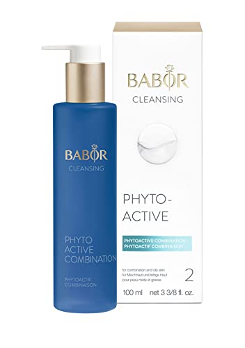 BABOR CLEANSING Phytoactive Combination für Mischhaut und ölige Haut, Gesichtsreiniger zur Anwendung mit Hy-Öl, Mit Salbei, Vegane Formel, 1 x 100 ml