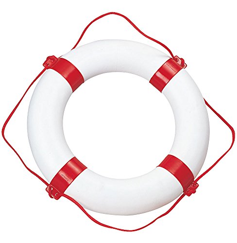 Compass Rettungsring Rettungsreifen, 65 cm, Weiß/Rot
