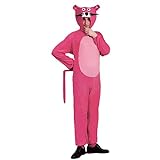 Panther Kostüm für Erwachsene Tierkostüm Herrenkostüm Katzenkostüm pink gr. M - L, Größe:M
