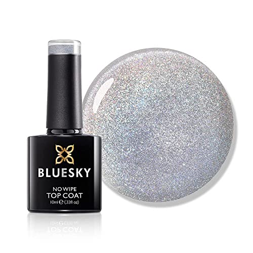 Bluesky -Gel -Nagellack, magnetischer Holo -Deckmantel, klar, langlebig, chipsistenz, 10 ml (erfordert das Aushärten unter UV -LED -Lampe)