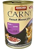 Animonda Carny® Adult Katzenfutter Nassfutter Rind + Lamm 400g ohne künstliche Geschmacks- und Farbstoffe