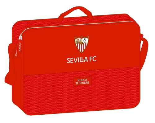 safta Unisex Kinder Sevilla FC Schulranzenetui, 380 x 60 x 280 mm, rot, Estándar