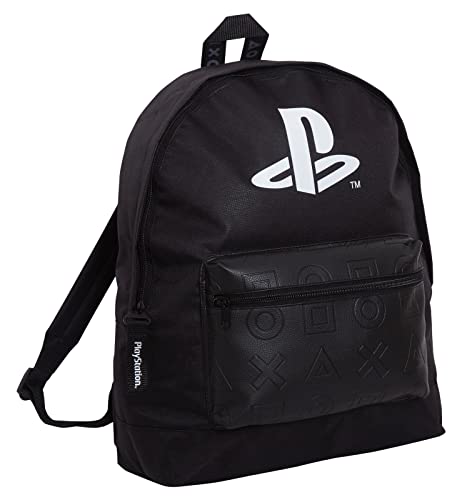 PlayStation Rucksack für Erwachsene und Kinder, Sony Gamer, Schultasche, Laptop, Gaming-Rucksack, Schwarz , Rucksack