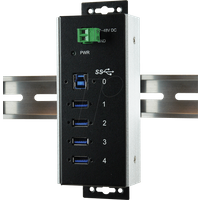 EXSYS 1185HMVSWT - USB3.0 4-Port Metall Hub - Überspannungsschutz