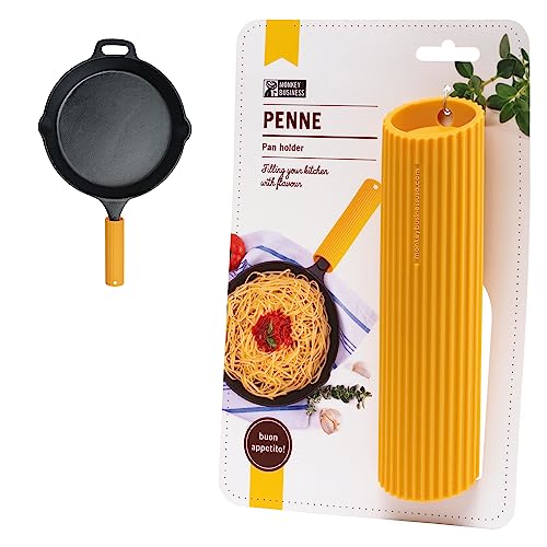 Monkey Business Silikon-Küchenwerkzeug/Penne-förmiges Küchenutensil zum Greifen heißer Griffe beim Kochen und Servieren/Penne Pan Grip