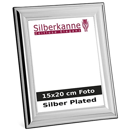 SILBERKANNE Bilderrahmen Heidelberg 15x20 cm Foto Premium Silber Plated edel versilbert in Top Verarbeitung