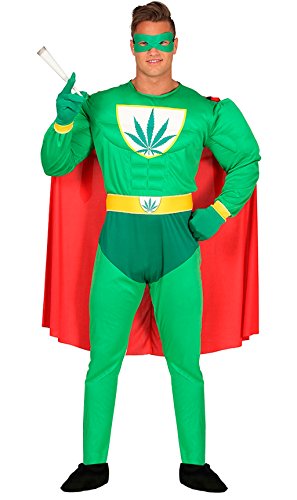 Guirca - Kostüm Erwachsene Marijuana Superheld Größe 52 - 54 (88276.0)