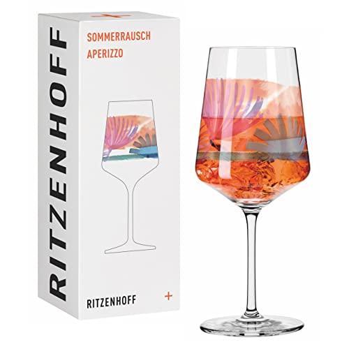 RITZENHOFF SOMMERRAUSCH Aperitifglas #10 von Virginia Romo, aus Kristallglas, 544 ml, spülmaschinengeeignet, in Geschenkverpackung