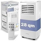 Bomann® Klimaanlage | mobiles Klimagerät leise 7.000 BTU Kühlleistung | mit Fernbedienung | 3in1 zum Kühlen, Entfeuchten und Ventilieren | Mobile Klimaanlage mit Abluftschlauch und Timer | CL 6061 CB