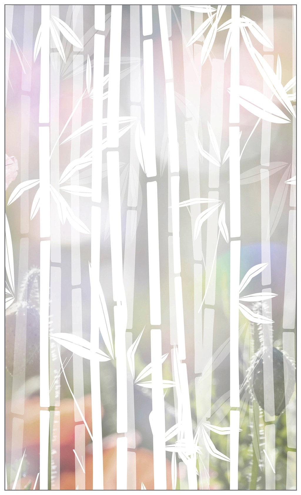 MySpotti Fensterfolie "Look Bamboo white", halbtransparent, glattstatisch haftend