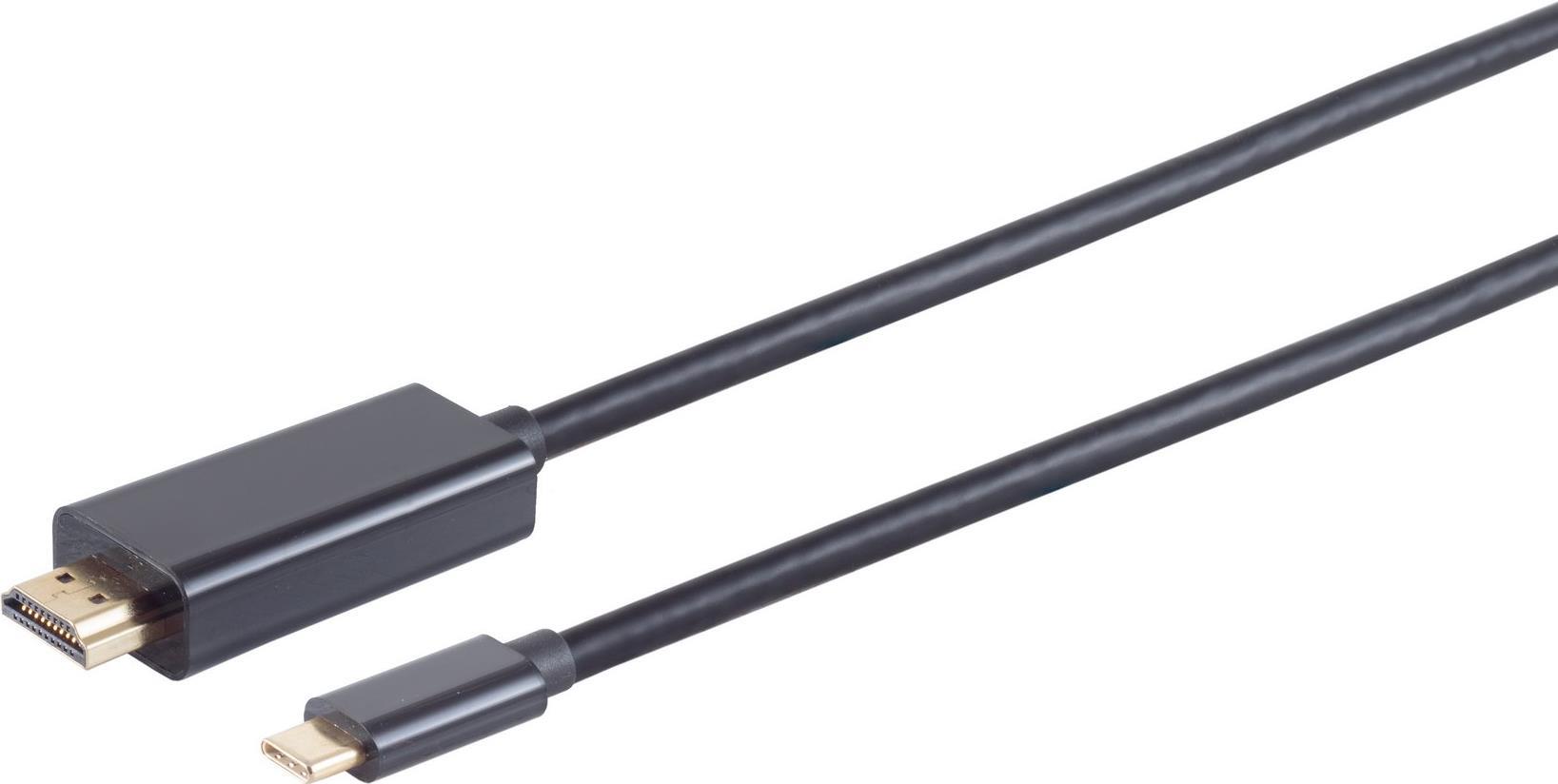 S/CONN maximum connectivity Displayportkabel-USB Typ C Stecker auf Displayport Stecker, 8K60Hz, 1,0m (10-62025)