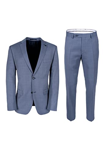 Roy Robson Herren Anzug Regular 2-teilig aus Schurwolle (Numeric_98, Regular, Light/Pastel Blue)