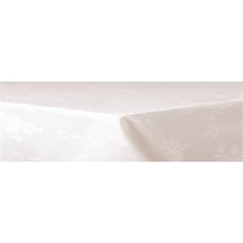 Stalwart ce513 Tischdecke, Roslyn Woven Rose, 137,2 x 177,8 cm weiß