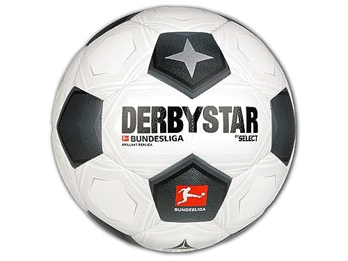 Derbystar Unisex – Erwachsene Bundesliga Brillant Replica Classic v23 Fußball, weiß, 5