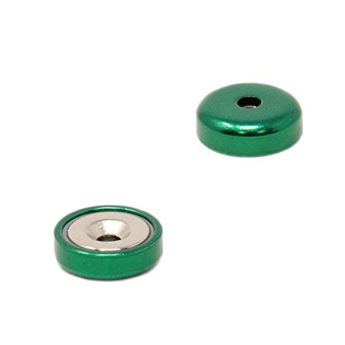 Magnet Expert NPA16(GN)-40 16mm dia A Type Neodymium Pot Green (Pack of 40) Magnet
