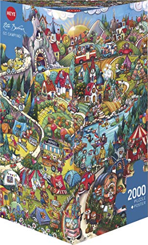 Heye Go Camping, Berman 2000 Teile Puzzle, Yellow