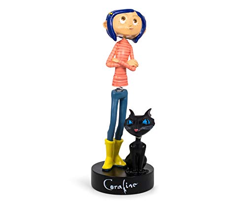 Surreal Entertainment Coraline mit Katze PVC Wackelfigur | 16,5 cm hoch