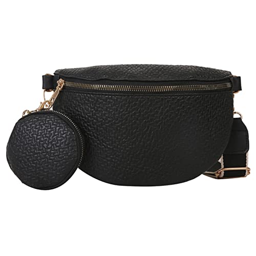 AQQWWER Umhängetasche für Damen Women Bags Leather Waist Bags Multifunctional Waist Pouch for Phone Shopping Holder Chest Bag