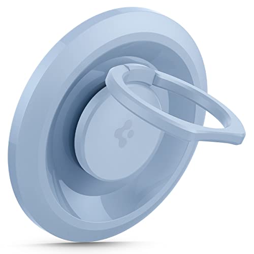 Spigen O-Mag Handy Ring Halterung Magnetisch für MagSafe, Handy Ständer Magnetic Phone Ring Holder für Modelle iPhone 14 Pro Max, 14 Pro, 14, 14 Plus, iPhone 13 und iPhone 12 - Blau