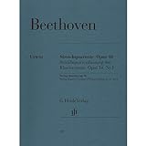 HENLE VERLAG BEETHOVEN L.V. - STRING QUARTETS OP. 18,1-6 AND STRING QUARTET-VERSION OF THE PIANO SONATA, OP. 14,1 Klassische Noten Streichensemble