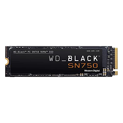 WD_BLACK SN750 NVMe SSD interne SSD 4 TB (Gaming SSD, 3.400 MB/s Lesegeschwindigkeit, schlankes Design, NVMe SSD-Performance, WD_BLACK SSD Dashboard) schwarz