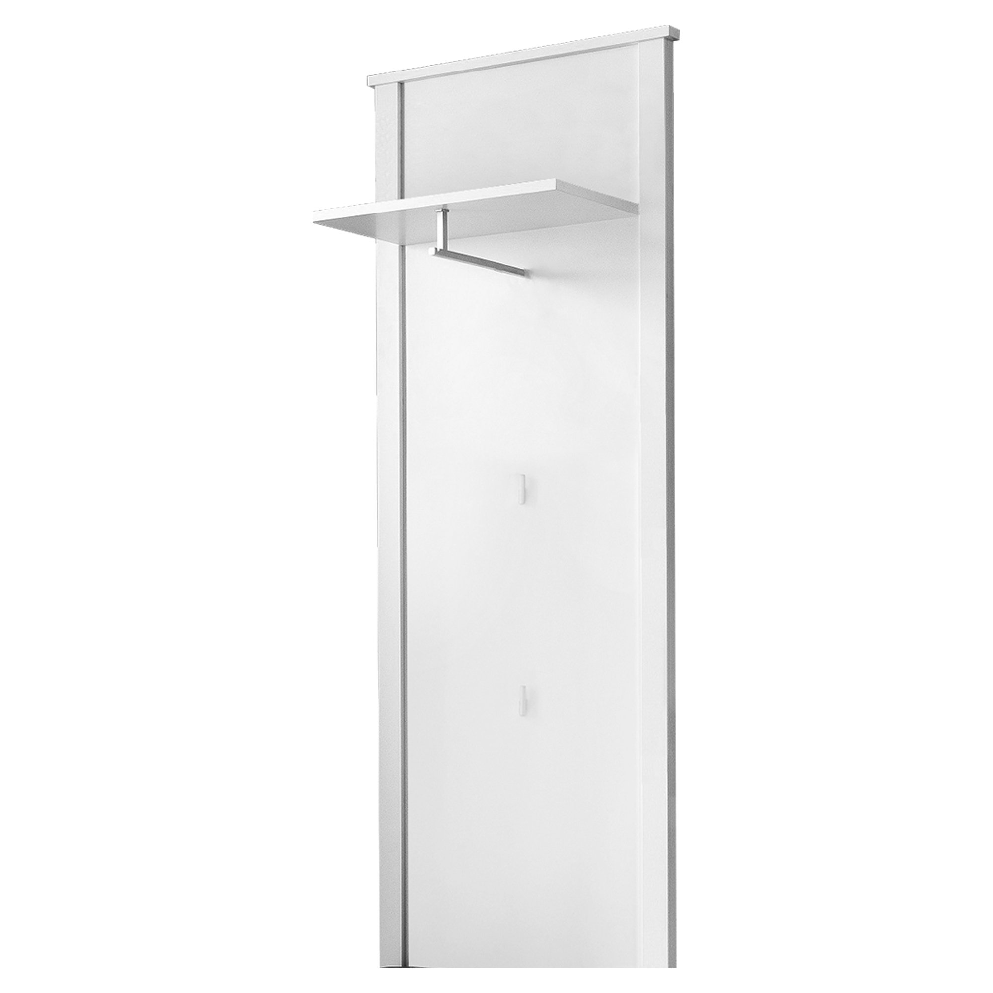 trendteam smart living - Garderobenpaneel Paneel - Garderobe - Ole - Aufbaumaß (BxHxT) 55 x 147 x 26 cm - Farbe Weiß - 183944401