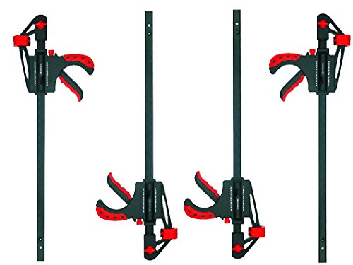 Proteco-Werkzeug® Set 4 Stück Schnellspannzwingen 600 mm x 63 mm Einspanntiefe Einhandzwingen Spreizzwingen Spannzwingen Schraubzwingen