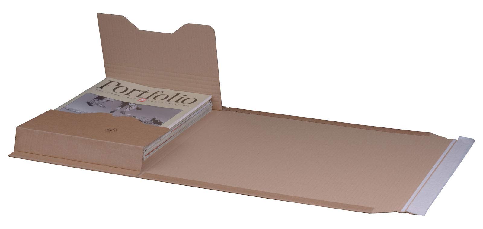 KK Verpackungen® Höhenvariable Versandverpackung für Büchersendungen | 25 Stück, DIN B4, 378x295x80mm | Buchverpackung, Wickelverpackung mit Selbstklebeverschluss & Aufreißfaden