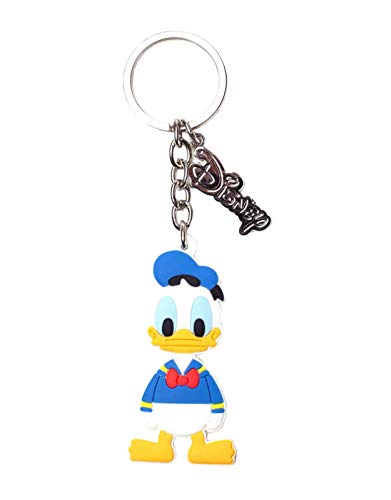 Bioworld Disney Donald Duck Rubber Keychain Schlüsselanhänger 16 Centimeters Mehrfarbig (Multicoloured), Einheitsgröße