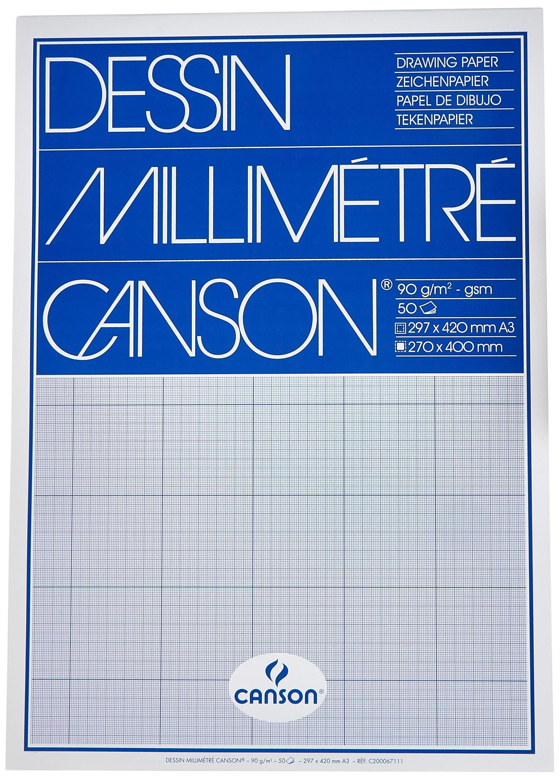 Canson 200067111 Millimeterpapier A3
