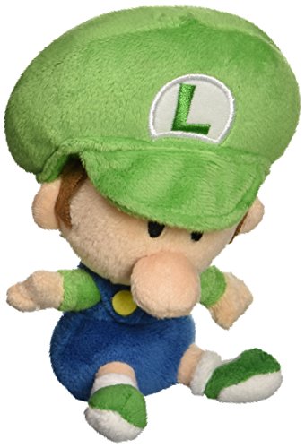 Sanei Offiziell lizenzierte Super Mario Plüsch 12,7 cm Baby Luigi