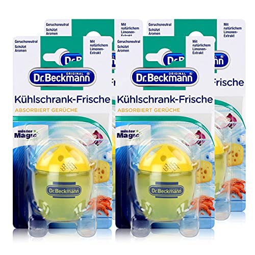 4x Dr. Beckmann Kühlschrank Frische Limone - Mit natürlichem Limonen-Extrakt