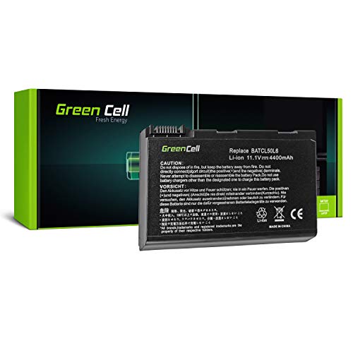 Green Cell Standard Serie BATBL50L4 BATBL50L6 BATBL50L8 BATBL50L8H Laptop Akku für Acer Extensa 5010 5200 5410 5510 5510Z (6 Zellen 4400mAh 11.1V Schwarz)