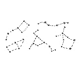 Wasserdichte temporäre Tätowierung, temporäre Tätowierungen, 8 Blatt temporäre Tätowierungsaufkleber mit Raumkonstellation, Original kosmische Ökologie, gefälschte Tätowierung, endloses Universum-Täto
