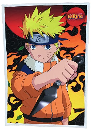 LYO Hômadict Decke Sherpa Naruto – Kunai – 100 x 150 cm – offizielles Lizenzprodukt