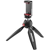 Manfrotto Mini Stativ (mit Universal Smartphone Klemme), schwarz