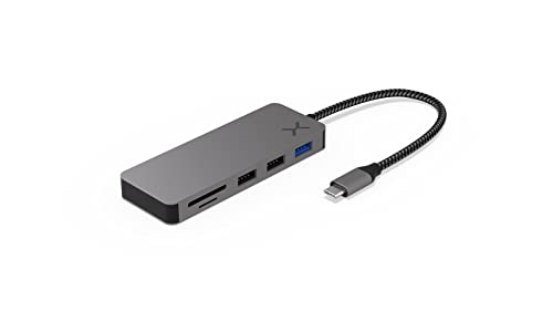 KRUX Active HUB unterstützt USB Typ C Geräte, HDMI, SD, microSD | KRX0136